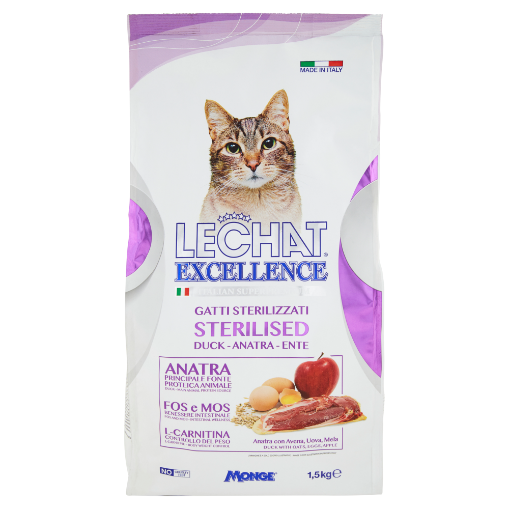 LeChat Excellence Sterilised Anatra 1,5 kg