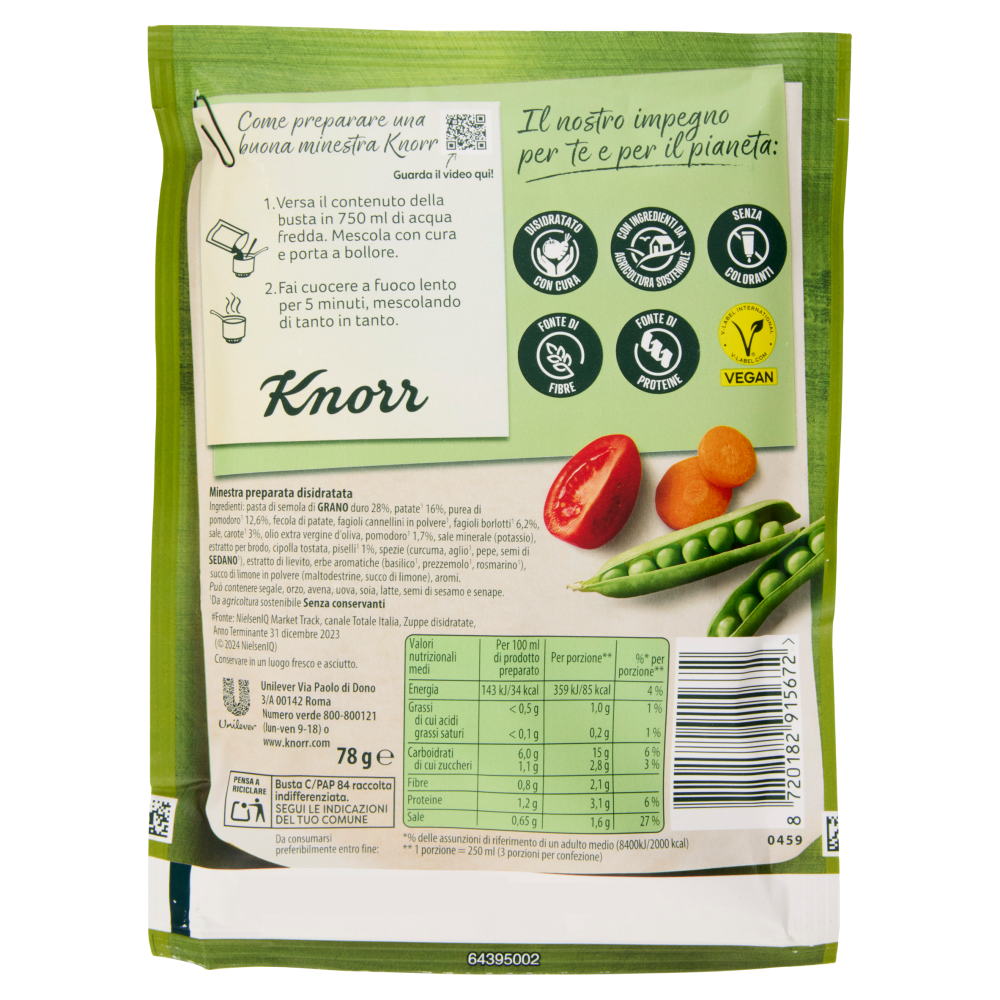 Knorr Minestrone Saporito 78 g