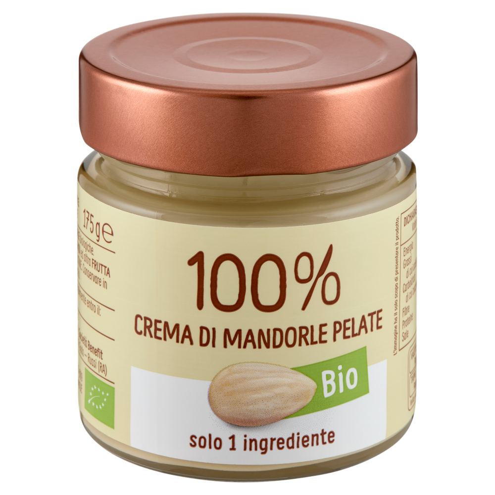Euro Company 100% Crema di Mandorle Pelate Bio 175 g