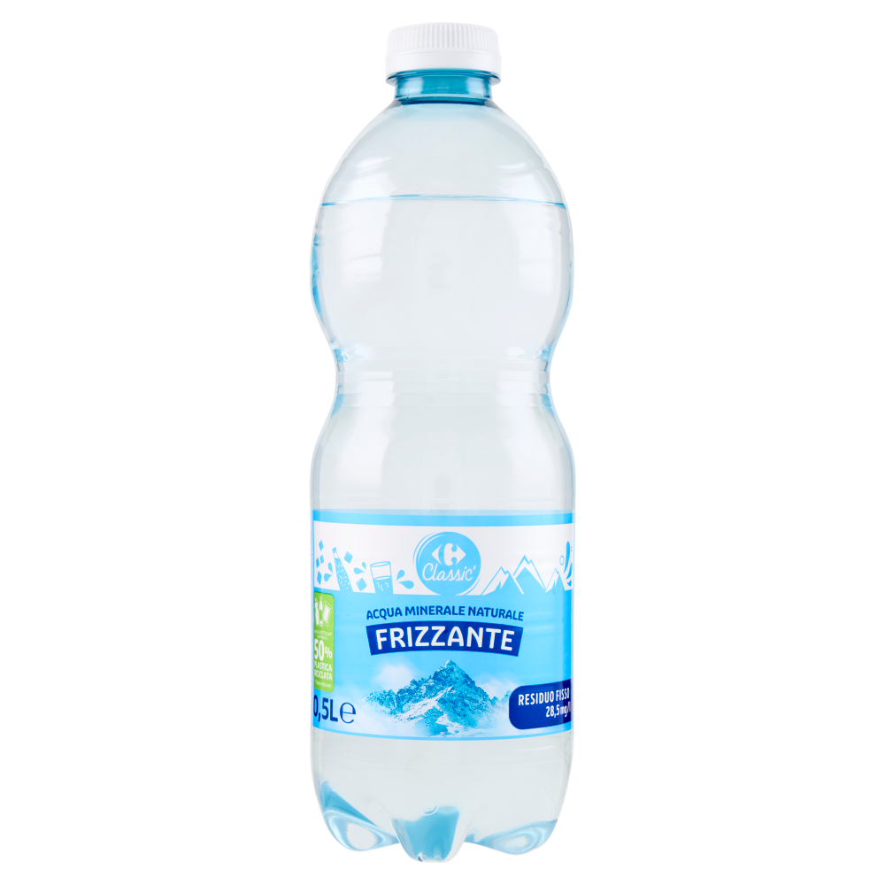 Carrefour Classic Frizzante Acqua Minerale Naturale Monviso 0,5 l