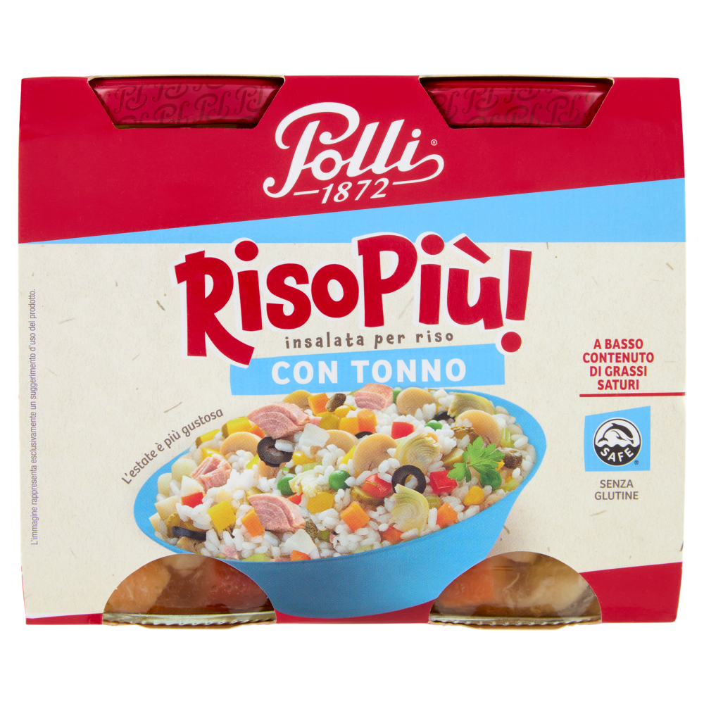 Polli Riso Pi&ugrave;! insalata per riso con Tonno 2 x 290 g