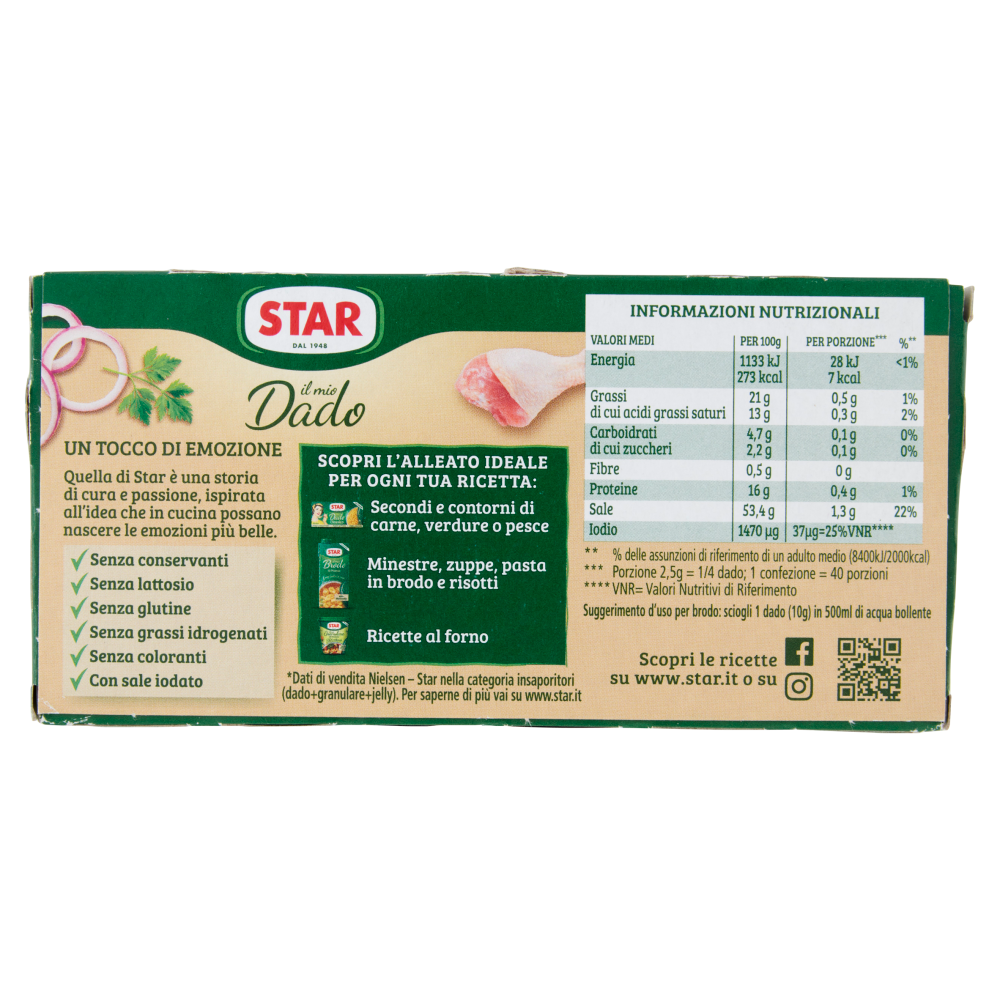 Star il mio Dado Delicato 10 Dadi 100 g