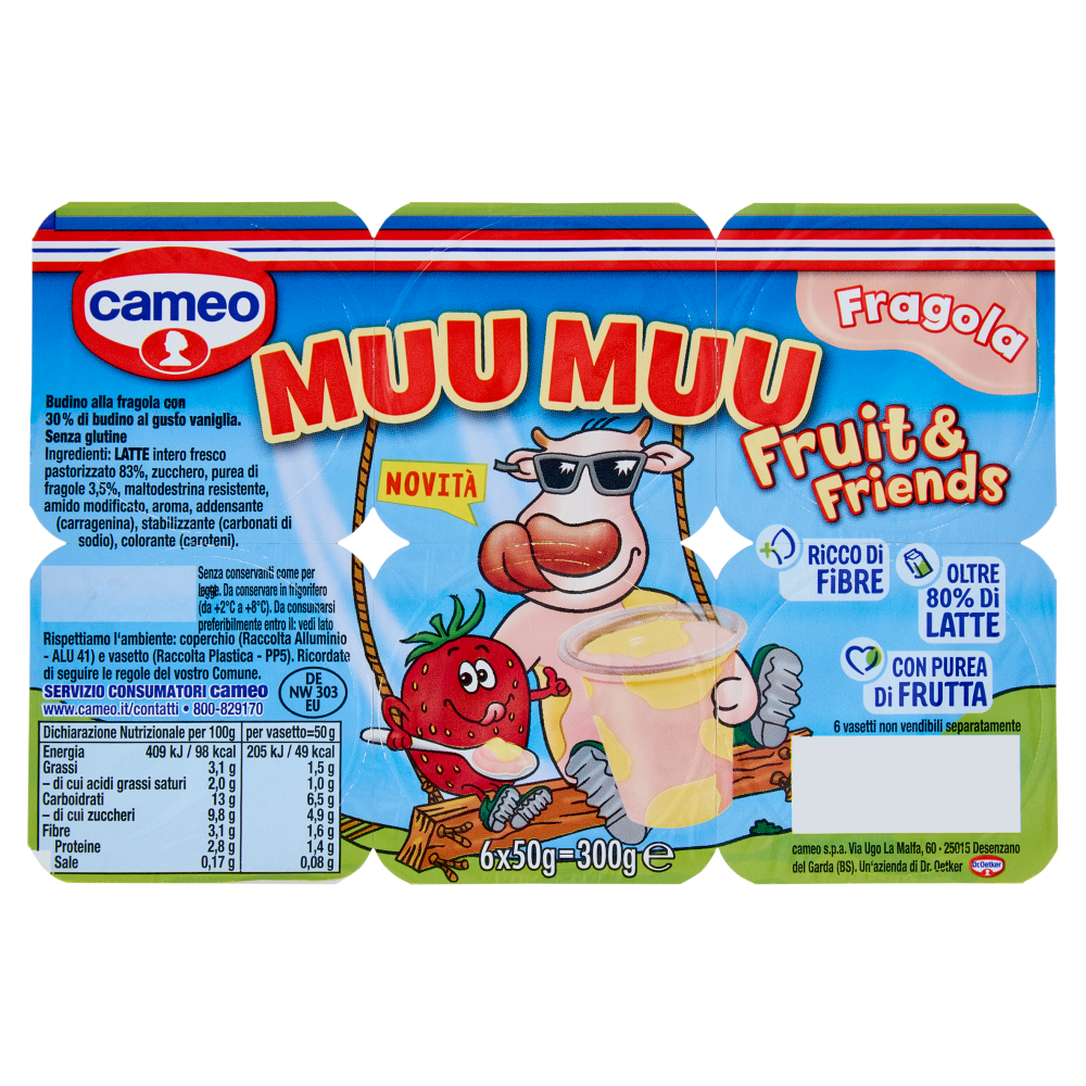 cameo Muu Muu Fragola 6 x 50 g