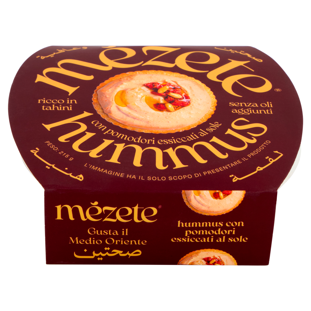 m&eacute;zete hummus con pomodori essiccati al sole 215 g