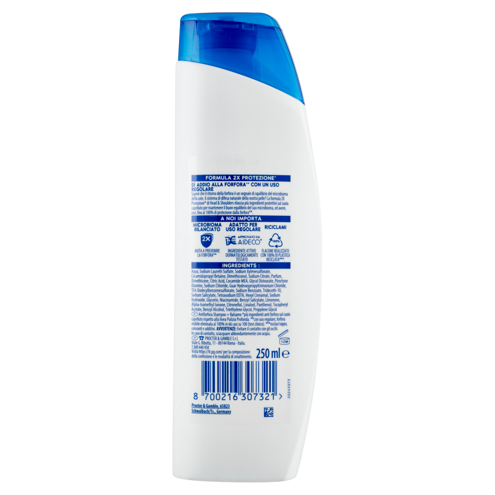 Head & Shoulders Antiforfora Shampoo + Balsamo 2in1 Lisci & Setosi 250 ml