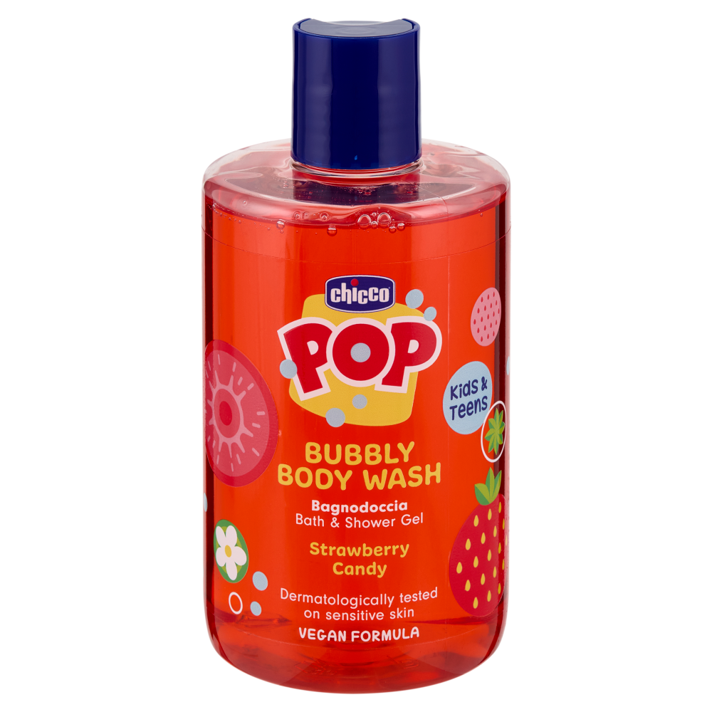 Chicco Pop Bubbly Body Wash Bagnodoccia Strawberry Candy 300 mL