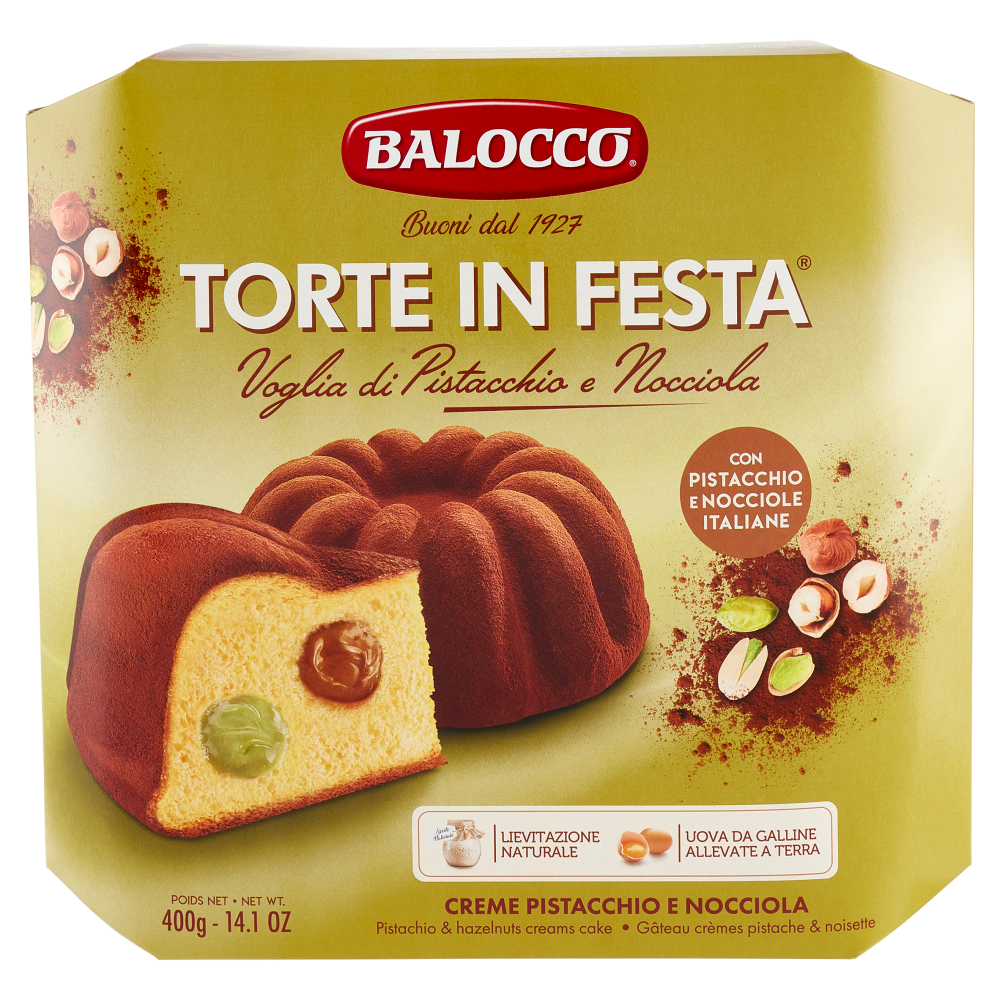 Balocco Torte in Festa Voglia di Pistacchio e Nocciola 400 g