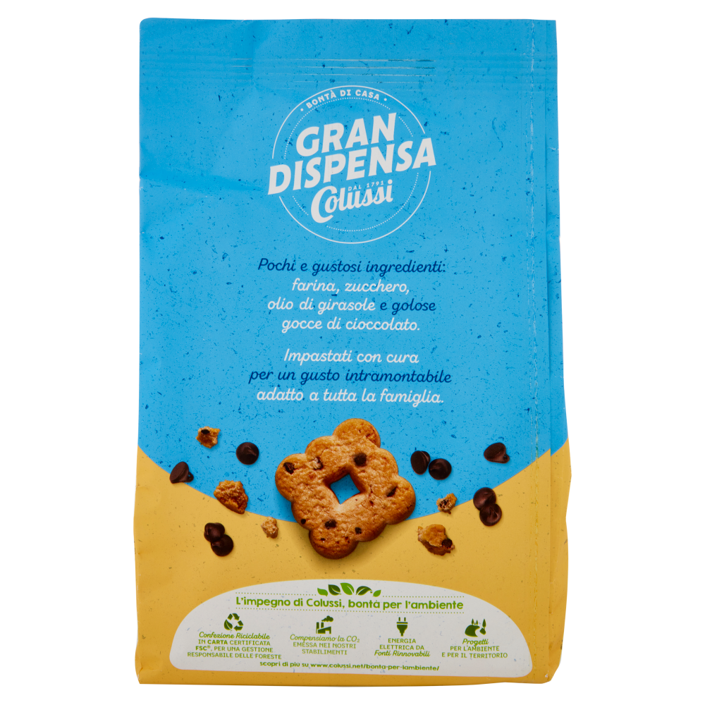 Colussi Gran Dispensa Biscotti con Gocce di Cioccolato 600 g