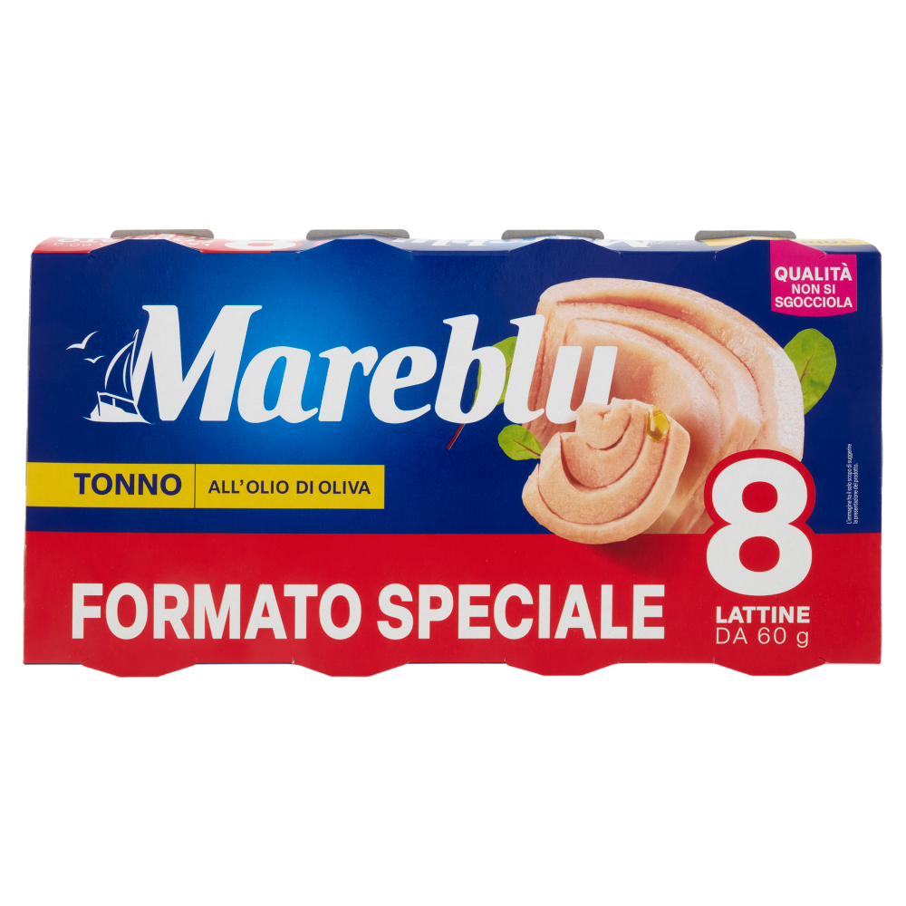 Mareblu Tonno all'Olio di Oliva 8 x 60 g