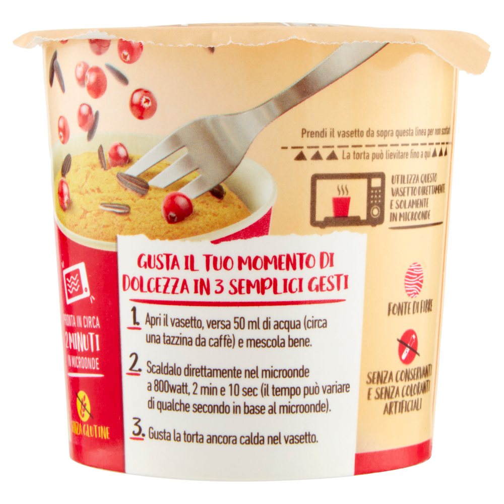 Eridania Torta Subito! Gusto Yogurt con Mirtilli Rossi e Semi di Girasole 60 g