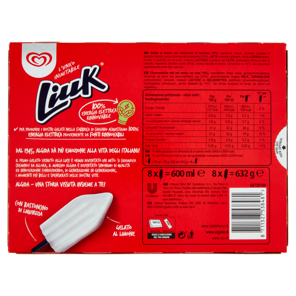 Algida Liuk 8 x 79 g