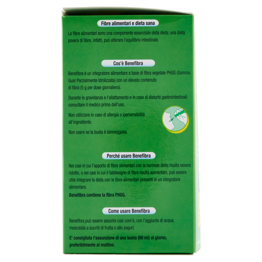 Benefibra Integratore di Fibre Alimentari integratore Intestino gusto mela verde 12 Bustine 720 ml