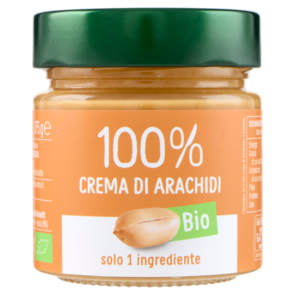 Euro Company 100% Crema di Arachidi Bio 175 g