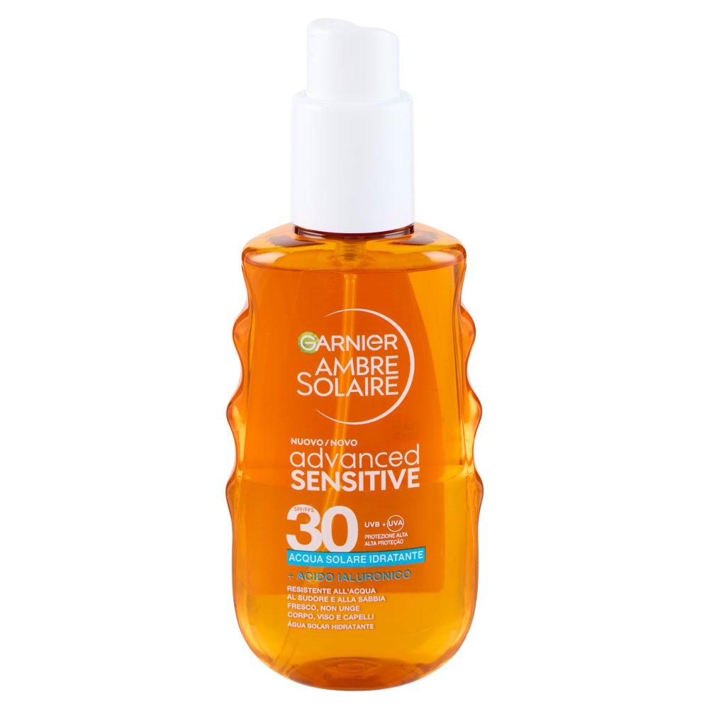 Garnier Ambre Solaire Advanced sensitive SPF 30 Acqua Solare Idratante 150 ml
