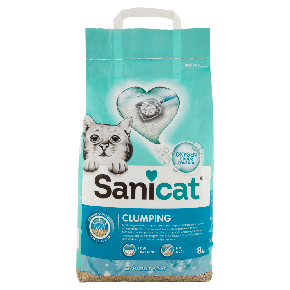 Sanicat Clumping Lettiera agglomerante Marseille Soap 8 L