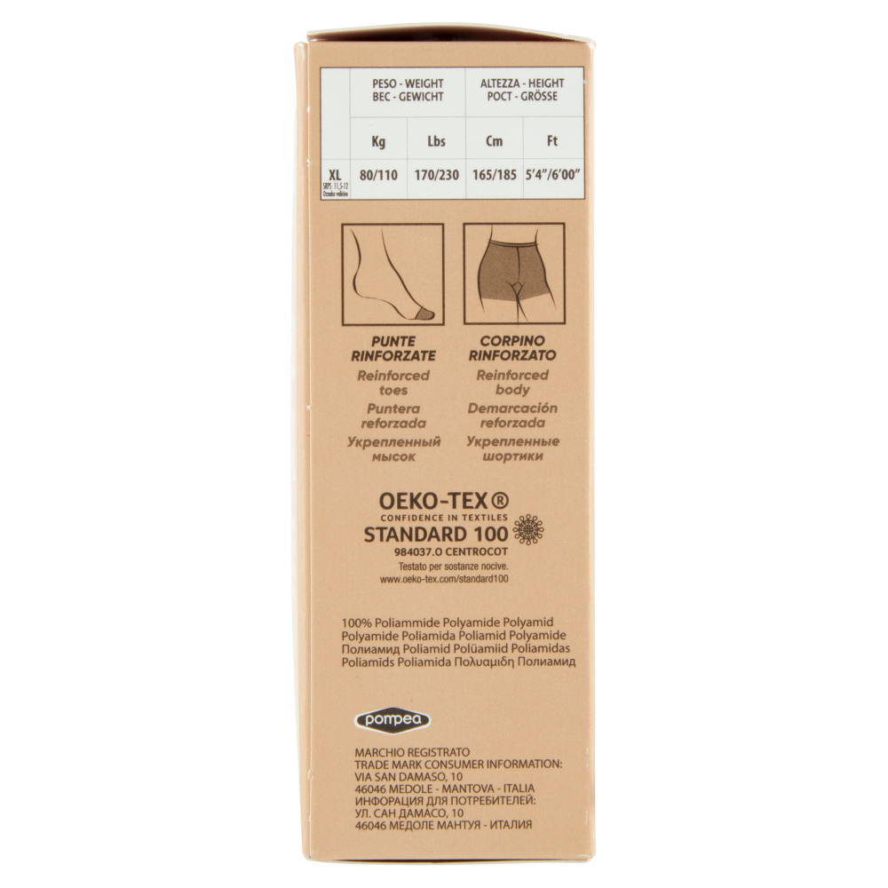 pompea Classico XL Collant opaco 20 den XL-Large Nero