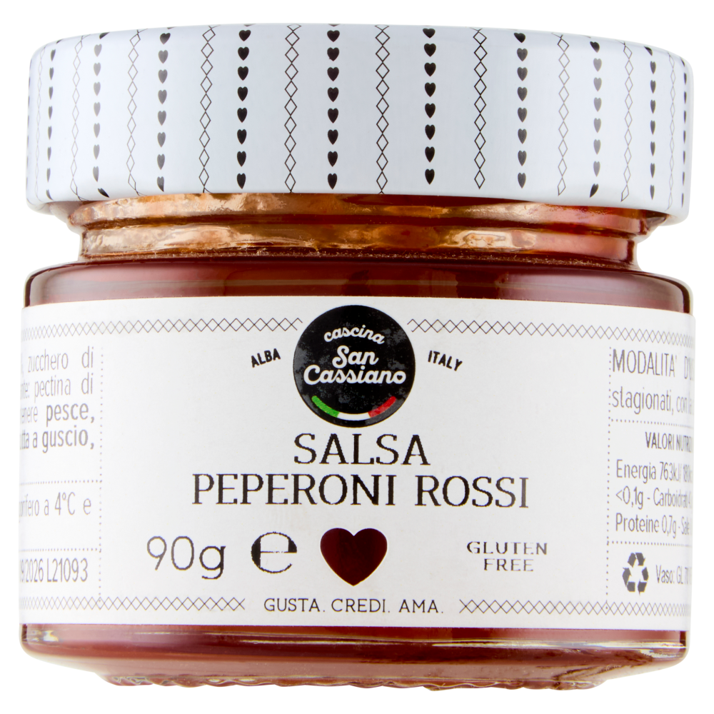 cascina San Cassiano Salsa Peperoni Rossi 90 g