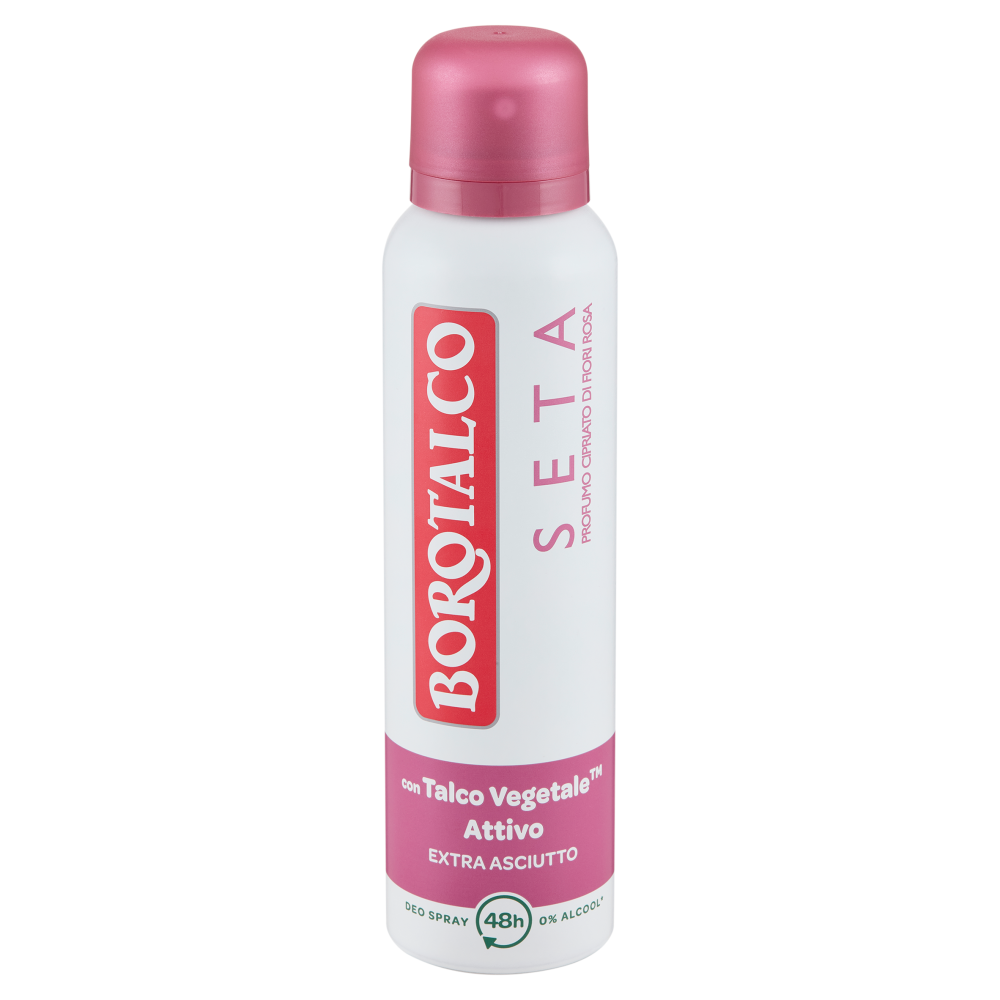 Borotalco Seta Profumo Cipriato di Fiori Rosa Deo Spray 150 ml