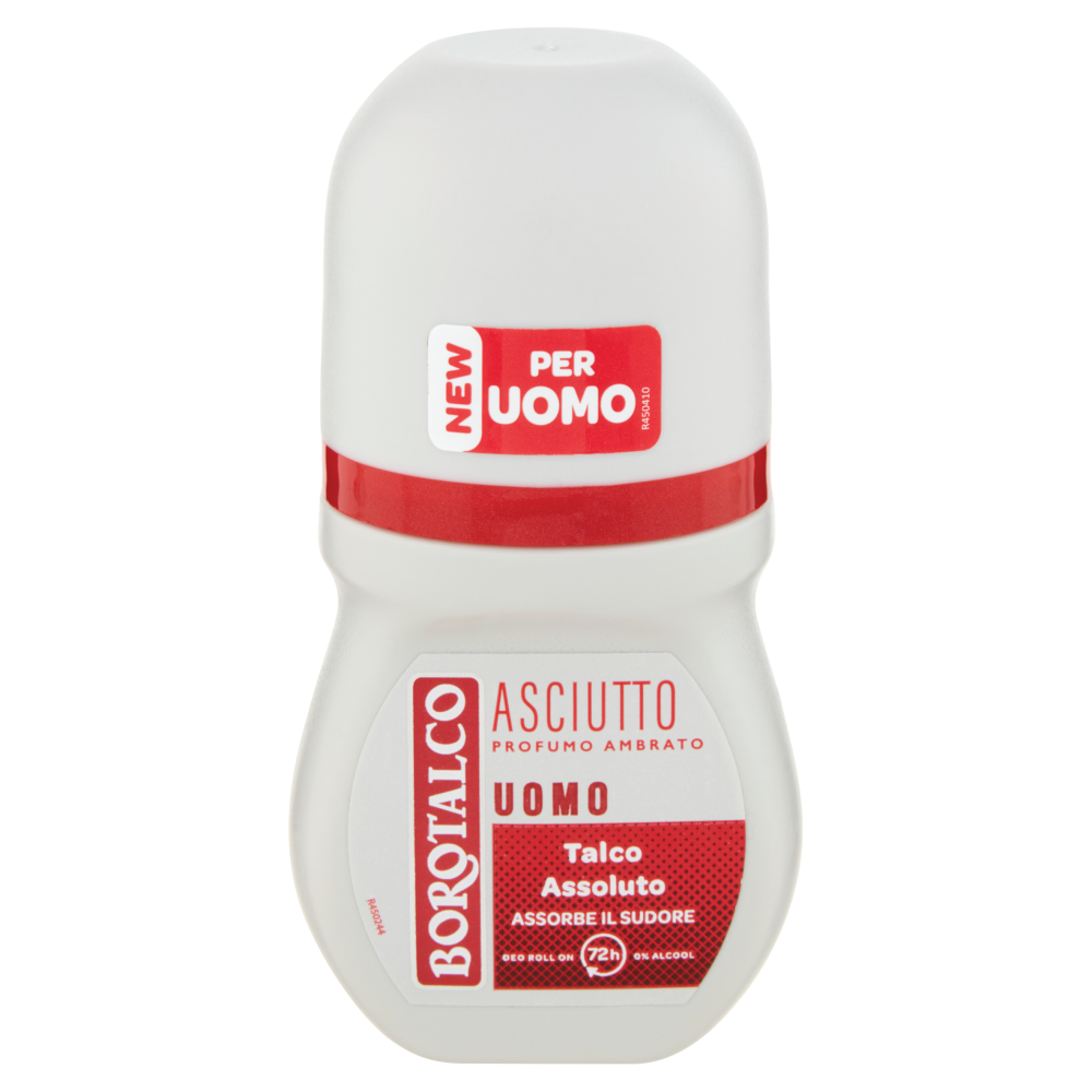 Borotalco Uomo Asciutto Profumo Ambrato Deo Roll On 50 ml