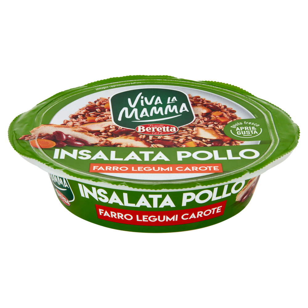 Viva La Mamma Insalata Pollo Farro Legumi Carote 220 g