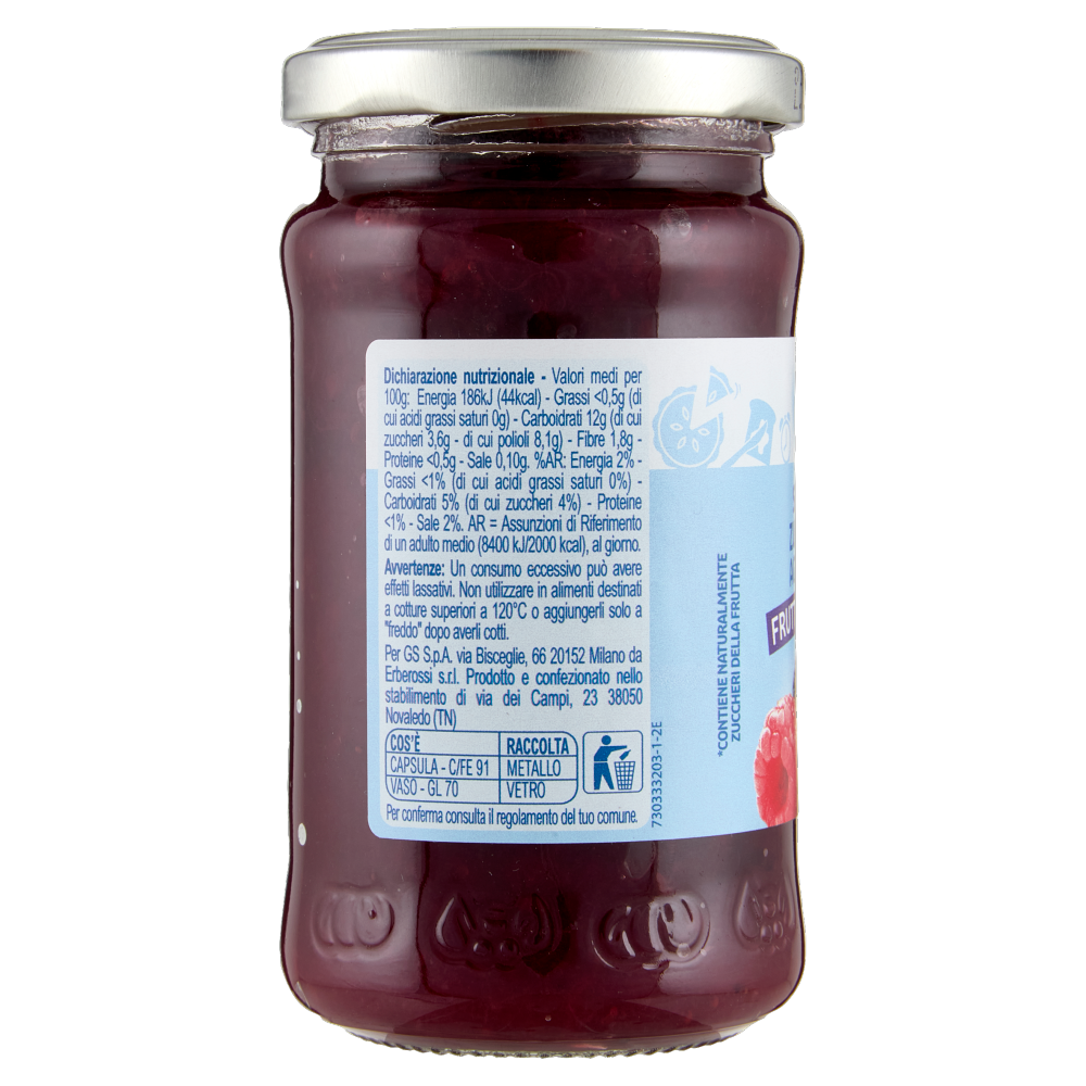 Carrefour Classic Senza Zuccheri Aggiunti* Frutti di Bosco 220 g