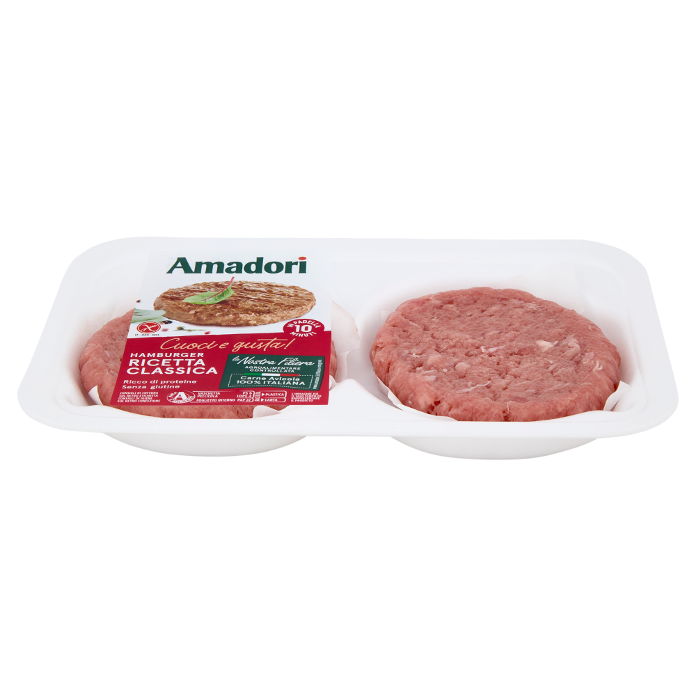 Amadori Hamburger Ricetta Classica 0,204 kg