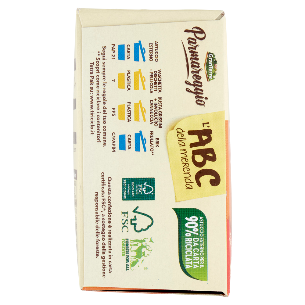 Parmareggio l'ABC della merenda con Dischetti al Formaggio