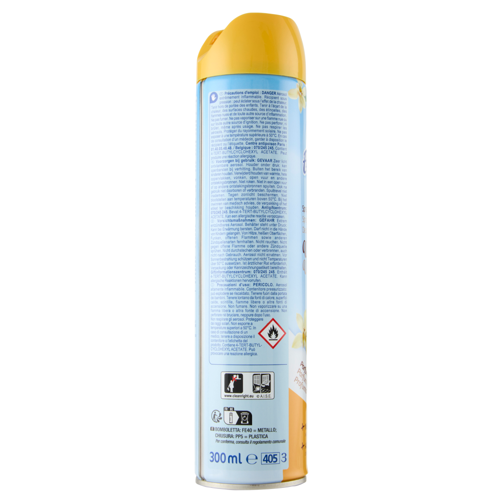 Carrefour Essential Deodorante Spray per ambienti Vaniglia 300 ml