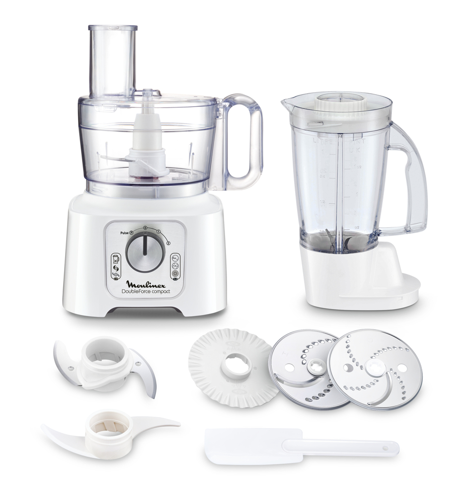 Moulinex DoubleForce Compact Robot da cucina multifunzione FP544111