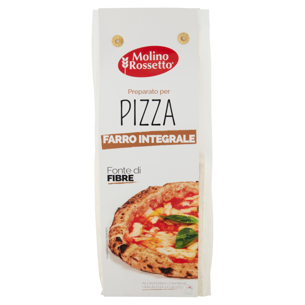 Molino Rossetto Preparato per Pizza Farro Integrale 400 g
