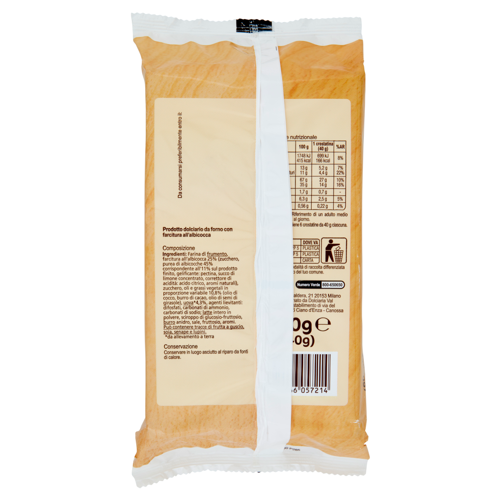 Carrefour Original Crostatine Albicocca 6 x 40 g