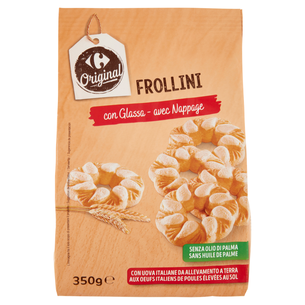 Carrefour Original Frollini con Glassa 350 g