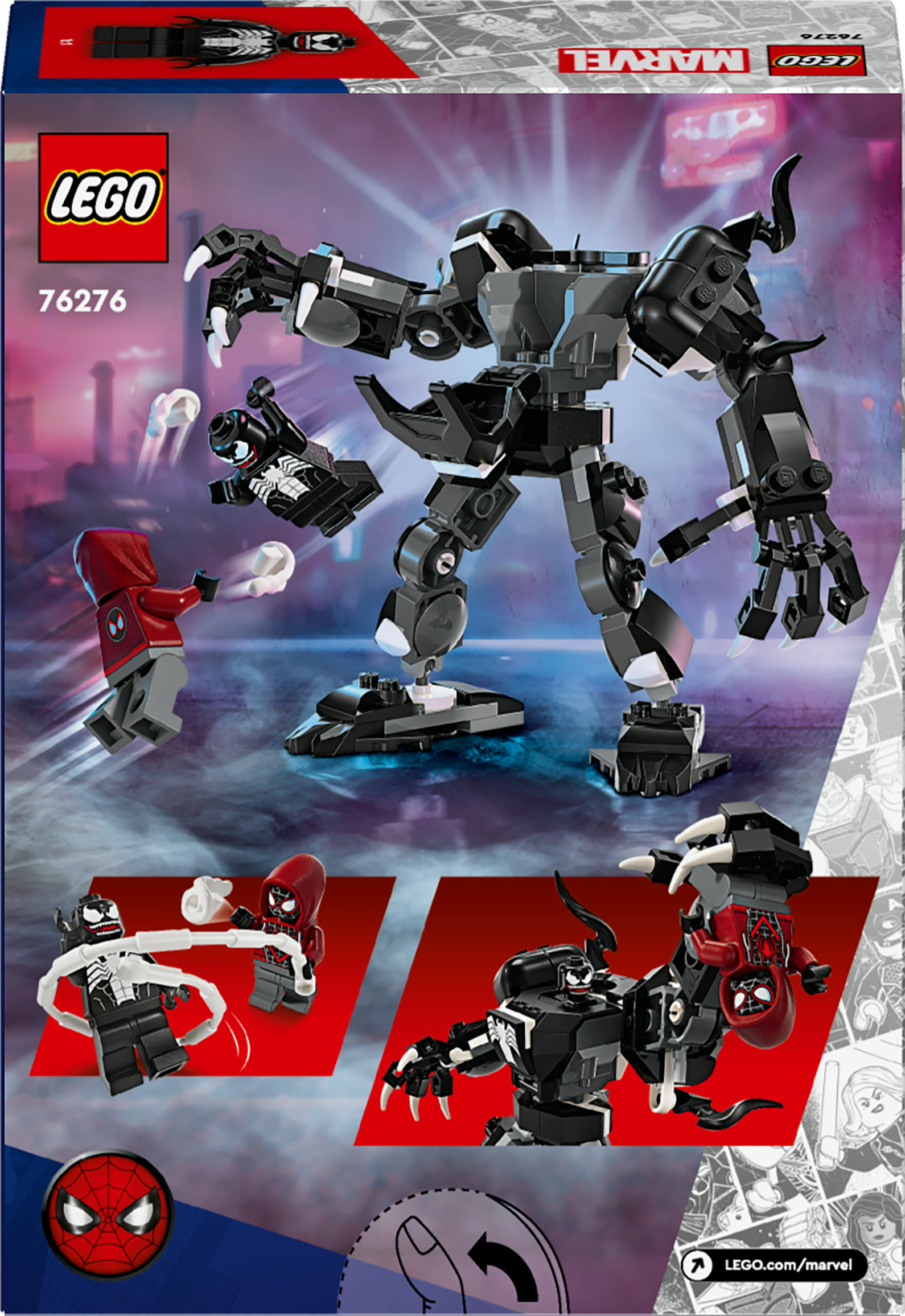 LEGO Mech di Venom vs. Miles Morales