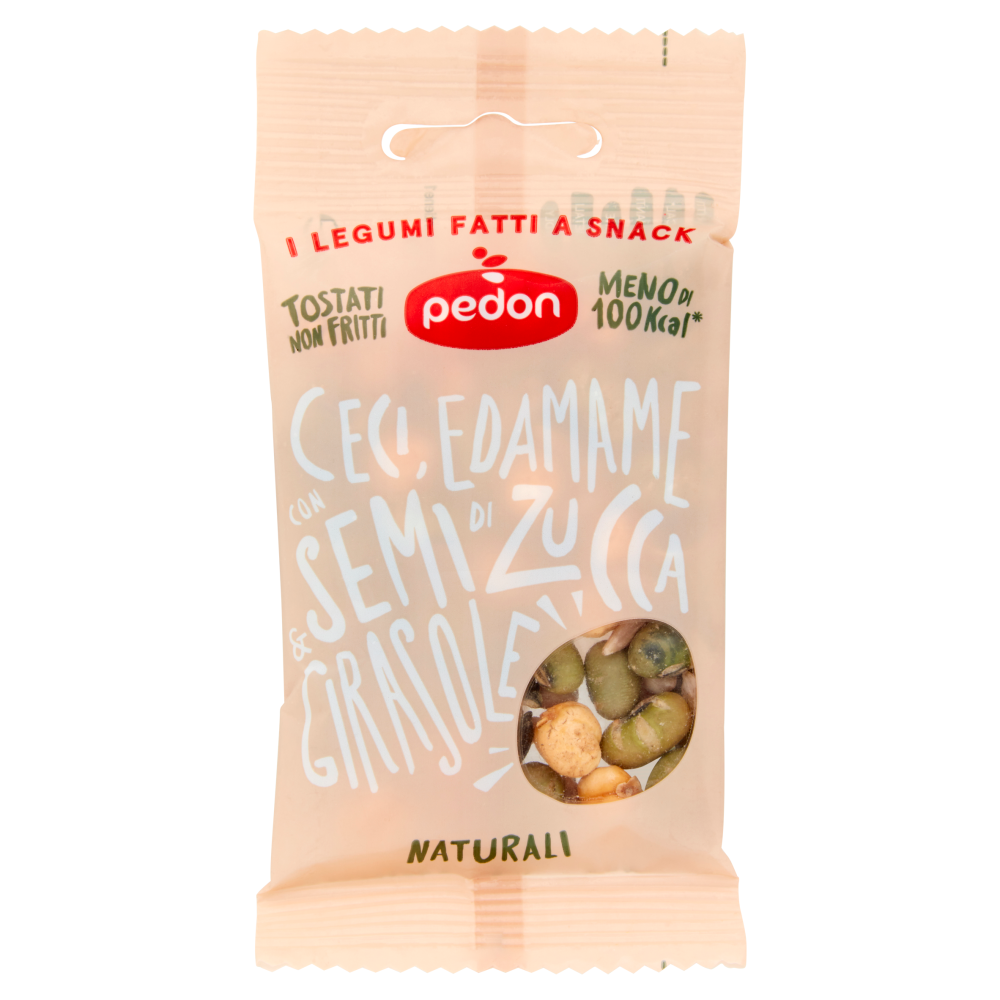 pedon I Legumi Fatti a Snack Ceci, Edamame con Semi di Zucca & Girasole 20 g