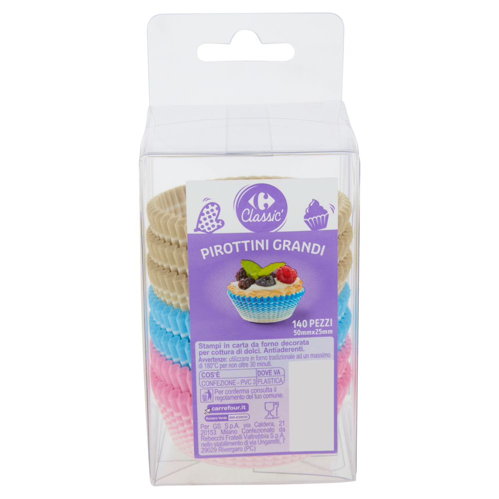 Carrefour Classic Pirottini Grandi 50mmx25mm 140 pz