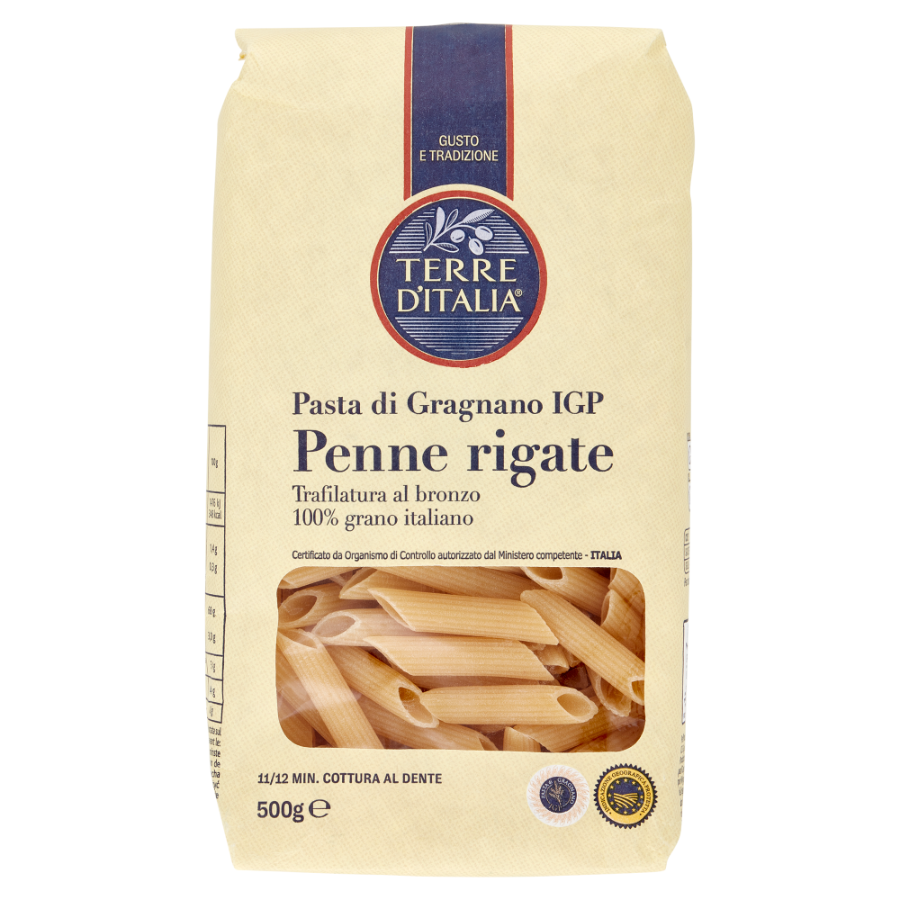 Terre d'Italia Pasta di Gragnano IGP Penne rigate 500 g