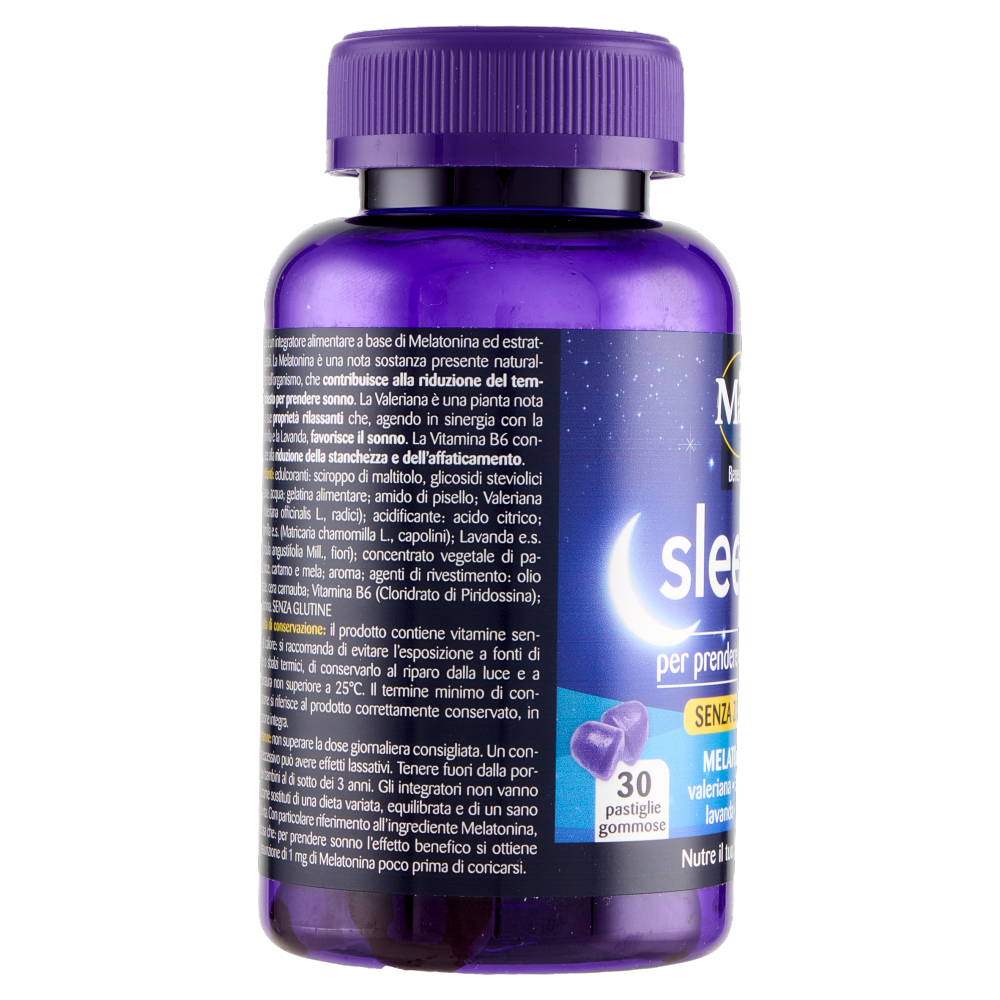 Matt Benessere Sleepy Gummies gusto lampone 30 pastiglie gommose 90 g