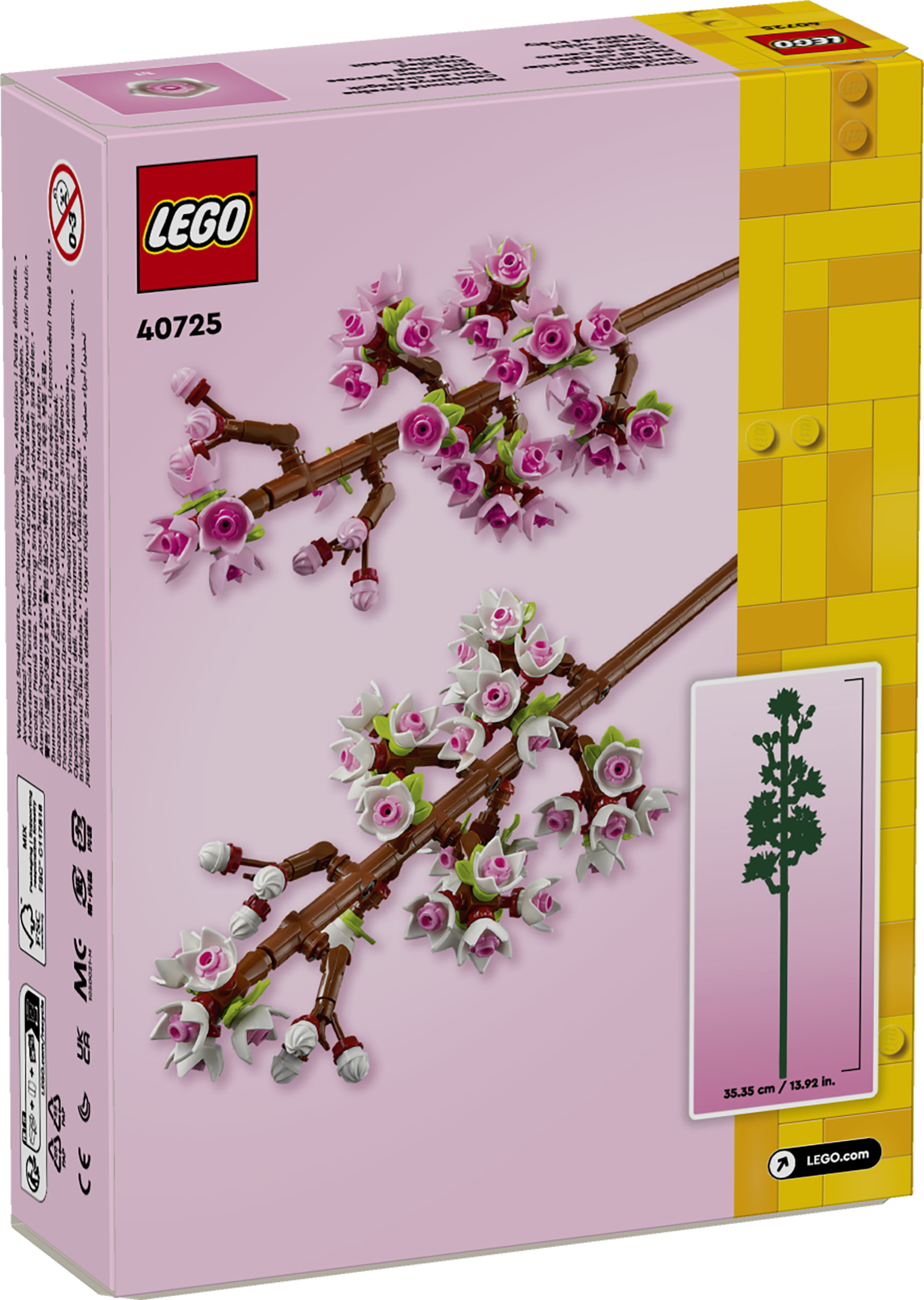 LEGO Botanicals 40725 Fiori di Ciliegio, Set per Adulti, Bambine e Bambini da 8+, Regalo Collezione Botanica per Donna o Uomo