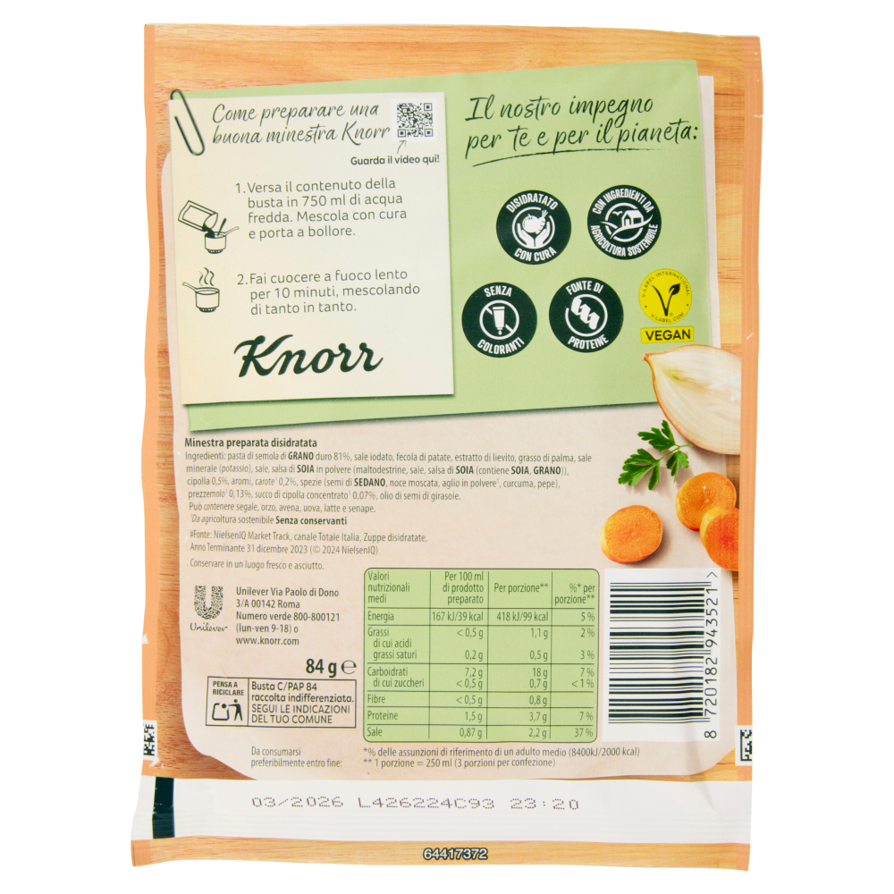 Knorr Minestra Arlecchino 84 g