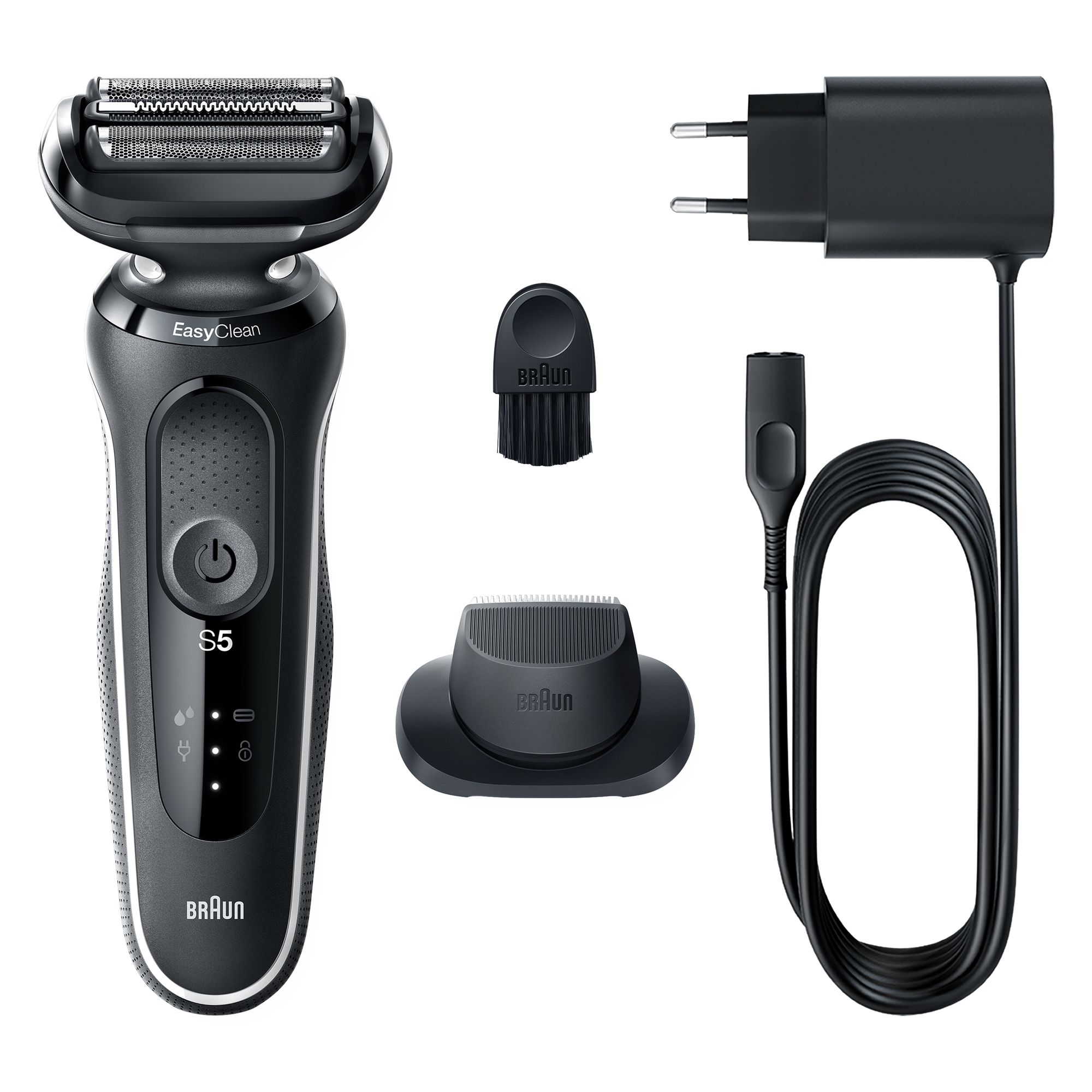 Braun Series 5 51-W1200s Rasoio Trimmer Nero, Bianco