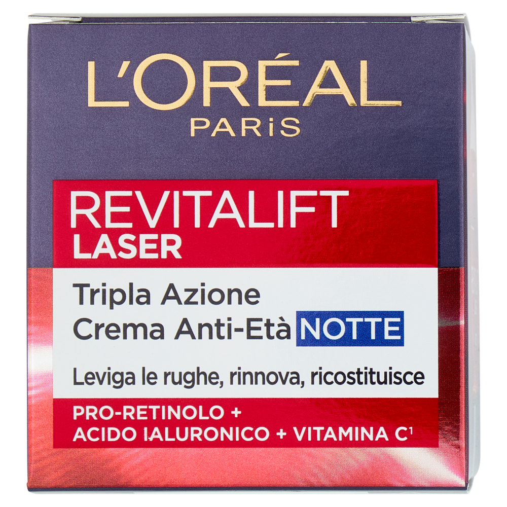 L'Oréal Paris Revitalift Laser Tripla Azione Crema Anti-Età Notte 50 ml