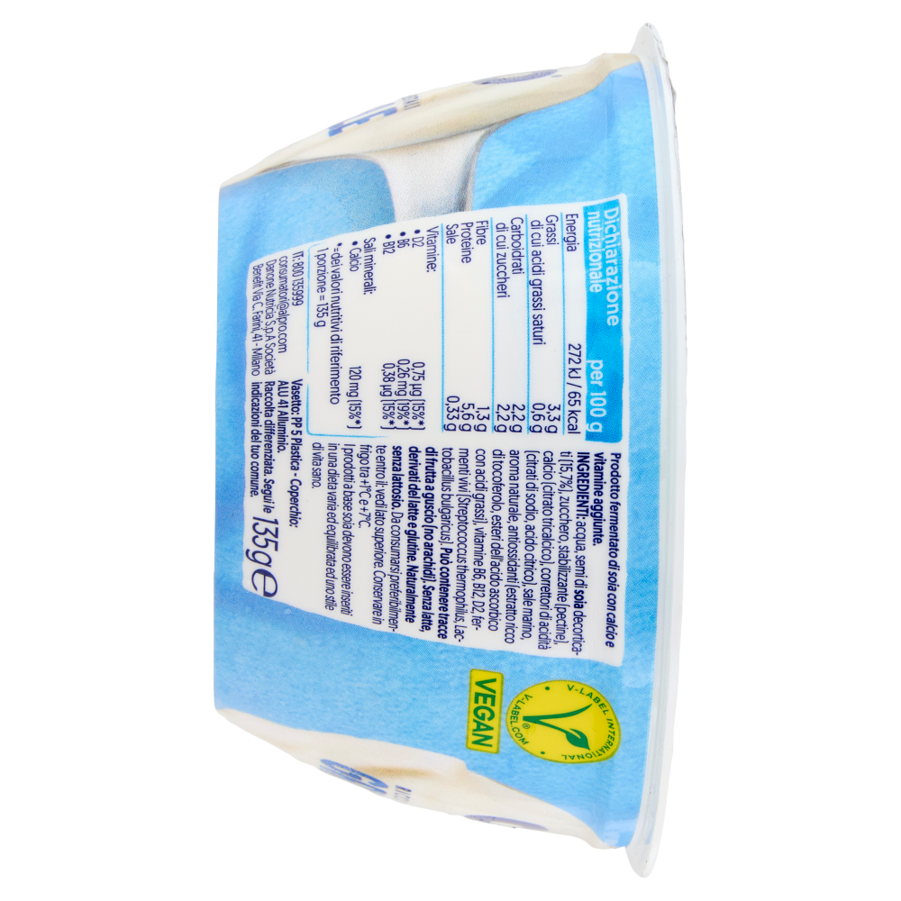 ALPRO GREEK STYLE, Alternativa Vegetale allo Yogurt, Bianco, Naturalmente Senza Lattosio, 135g