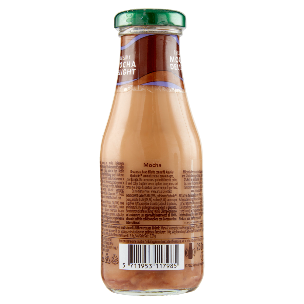 Starbucks frappuccino Coffee Drink Creamy Mocha Delight 250 ml