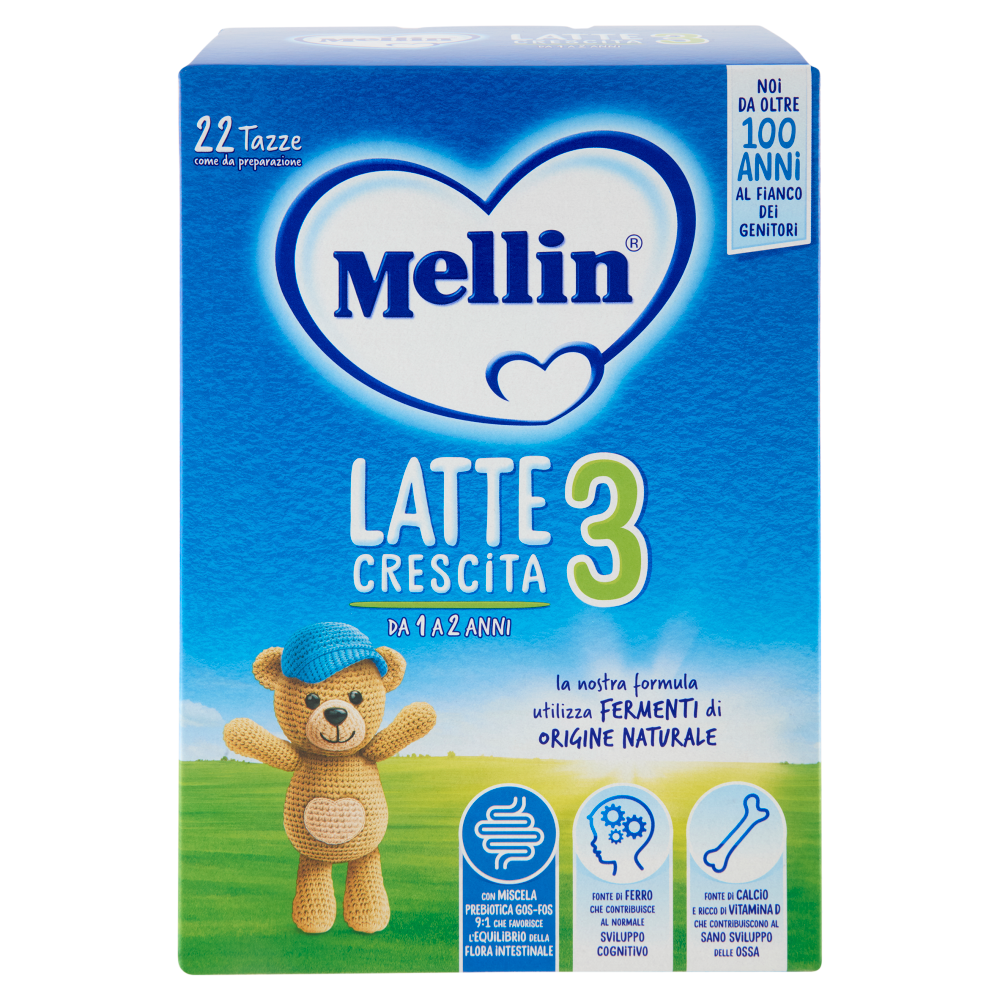 MELLIN 3 - Latte di Crescita in Polvere per Bambini da 1 a 2 anni 770g