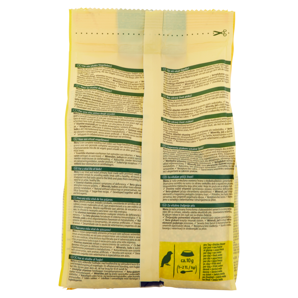 Vitakraft Menu Alimento base per uccelli esotici 500 g