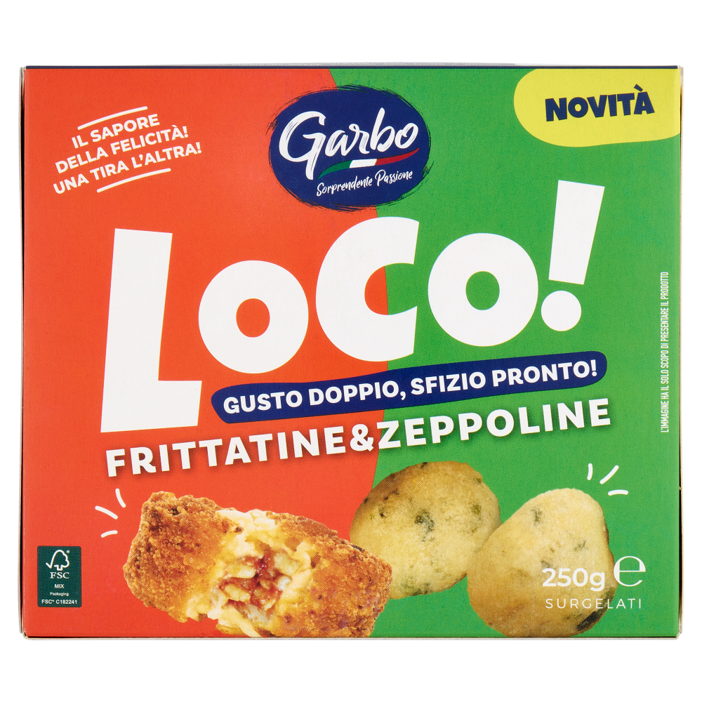 Garbo Loco! Frittatine & Zeppoline Surgelati 250 g