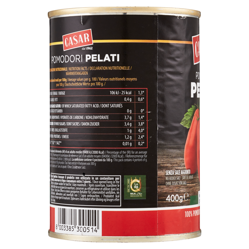 Casar Pomodori Pelati 400 g