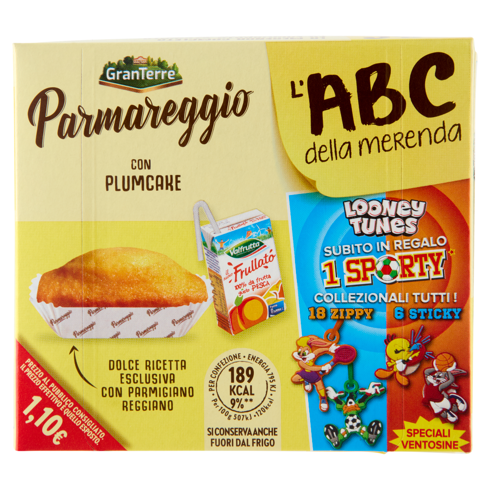 Parmareggio l'ABC della merenda con Plumcake