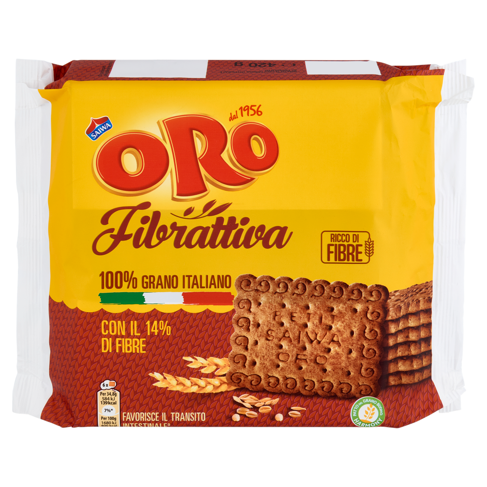 Oro Saiwa biscotti secchi Fibrattiva - 420 g