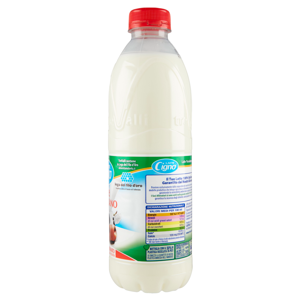 Latte Cigno Latte Parzialmente Scremato Pastorizzato a Temperatura Elevata 1000 ml